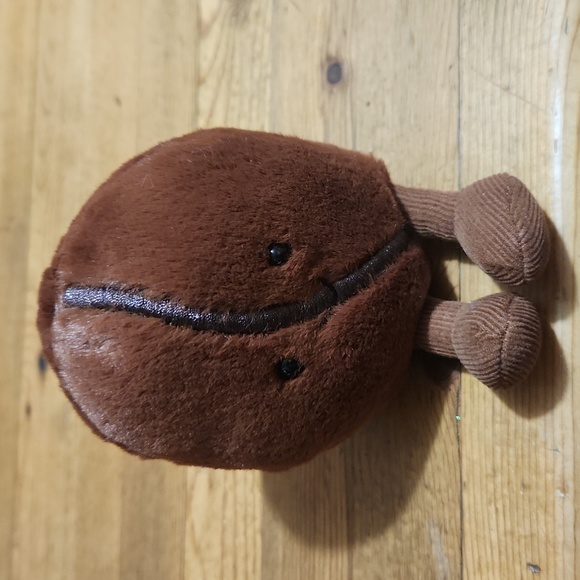 Jellycat Amuseable Coffee Bean 5x3" Soft & Plush NWT - Picture 4 of 6